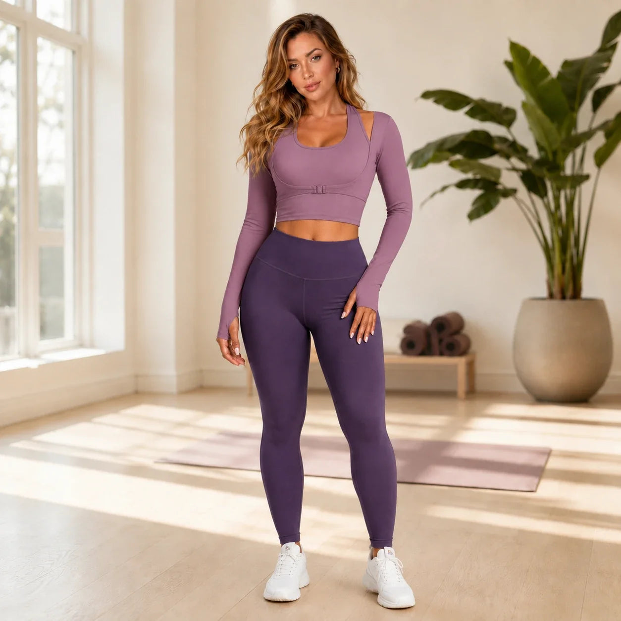 Cutout Buckle Active Top WHD0606346-JYMC015