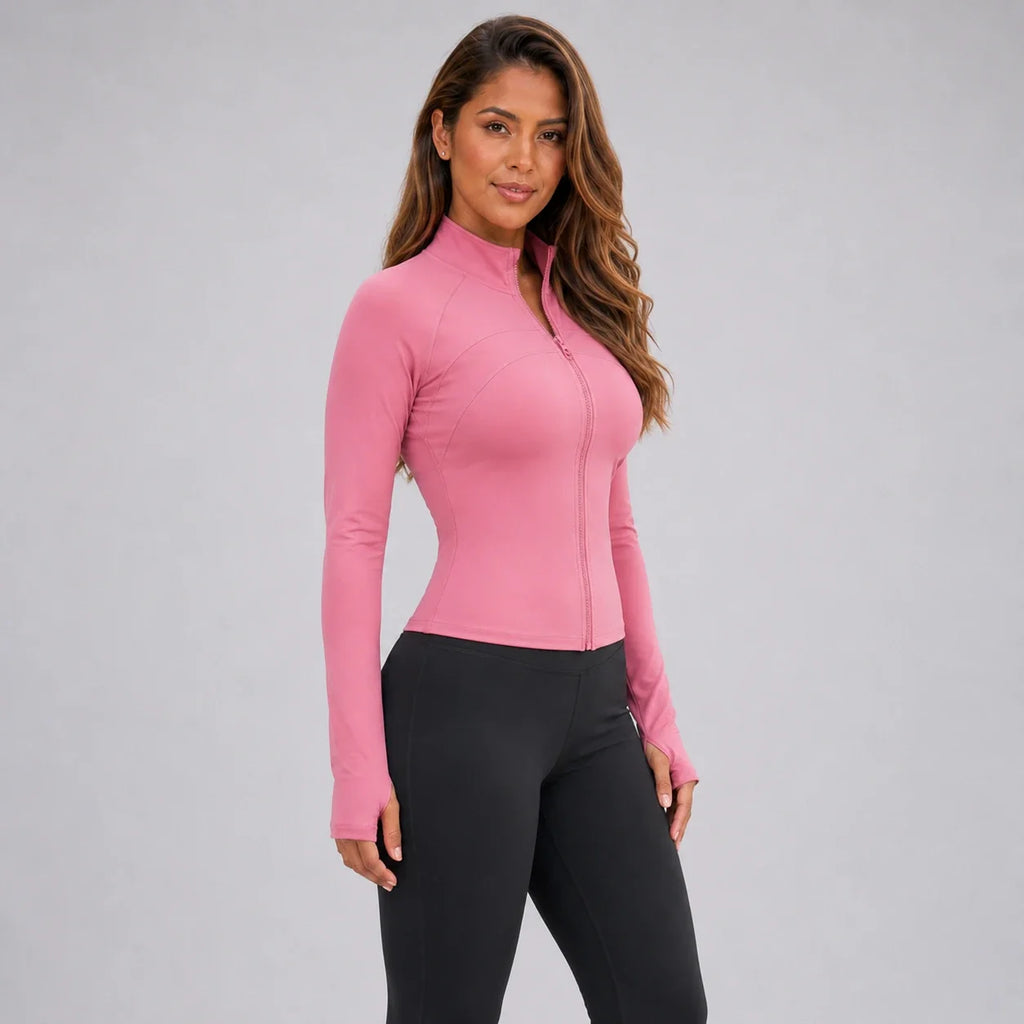 Pink Zip-Up Active Jacket WHD0606348-JYMW085