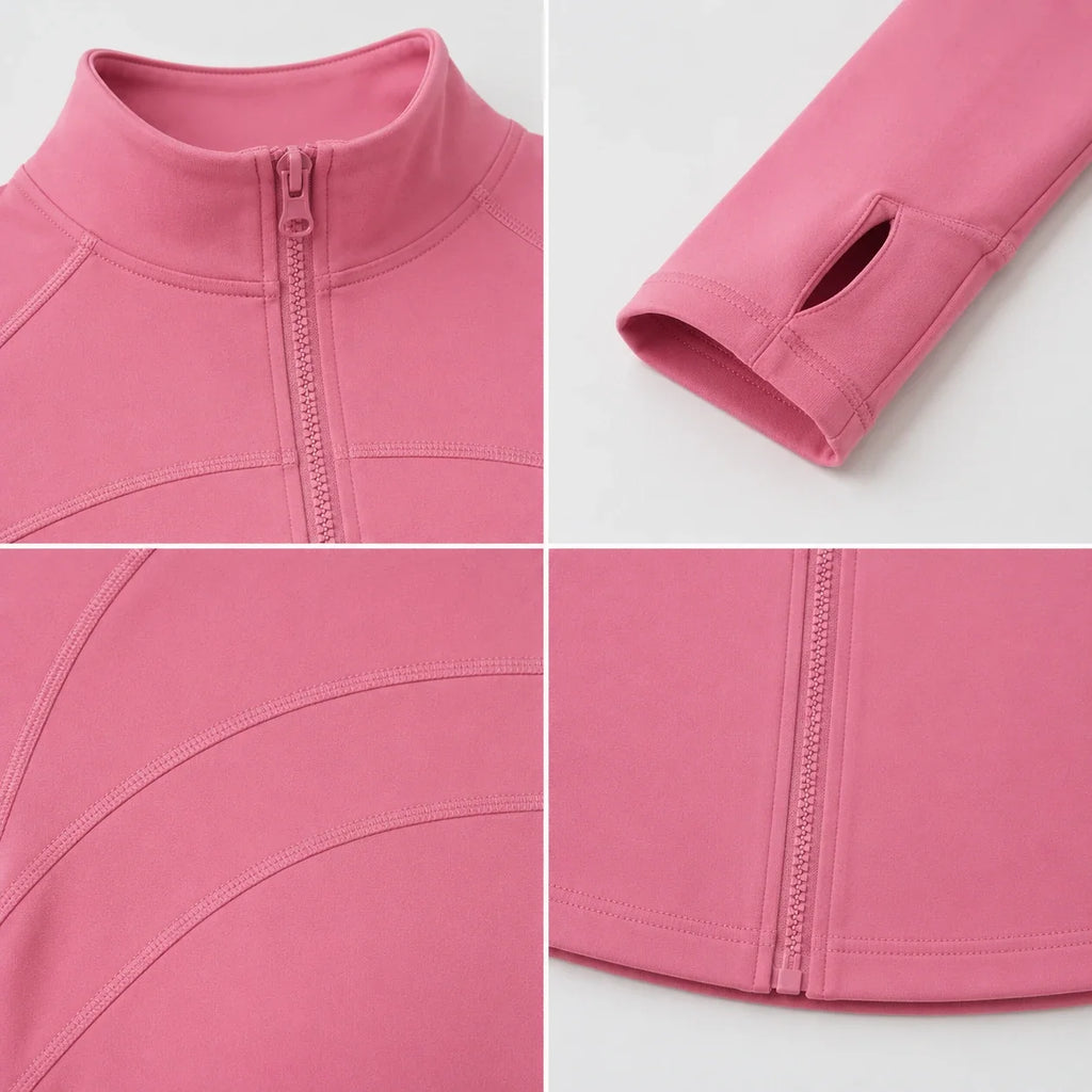 Pink Zip-Up Active Jacket WHD0606348-JYMW085