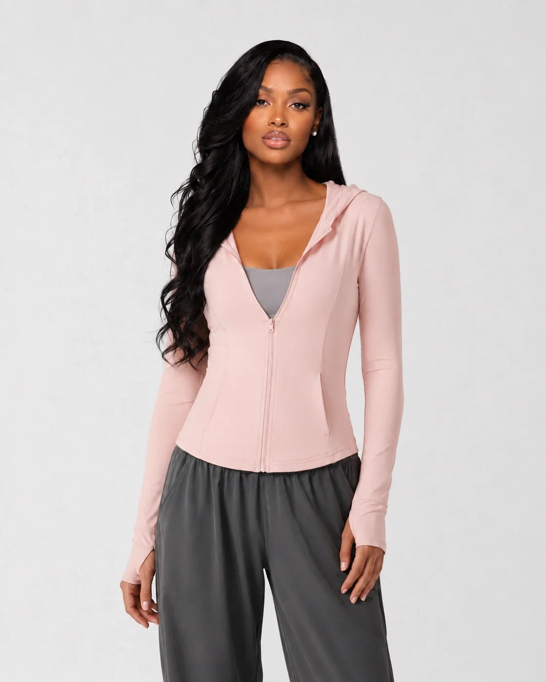 Hooded Zip Active Jacket WHD0606351-JYFWO05