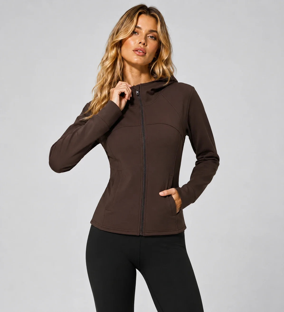 Hooded Zip Active Jacket WHD0606353-JYMW125