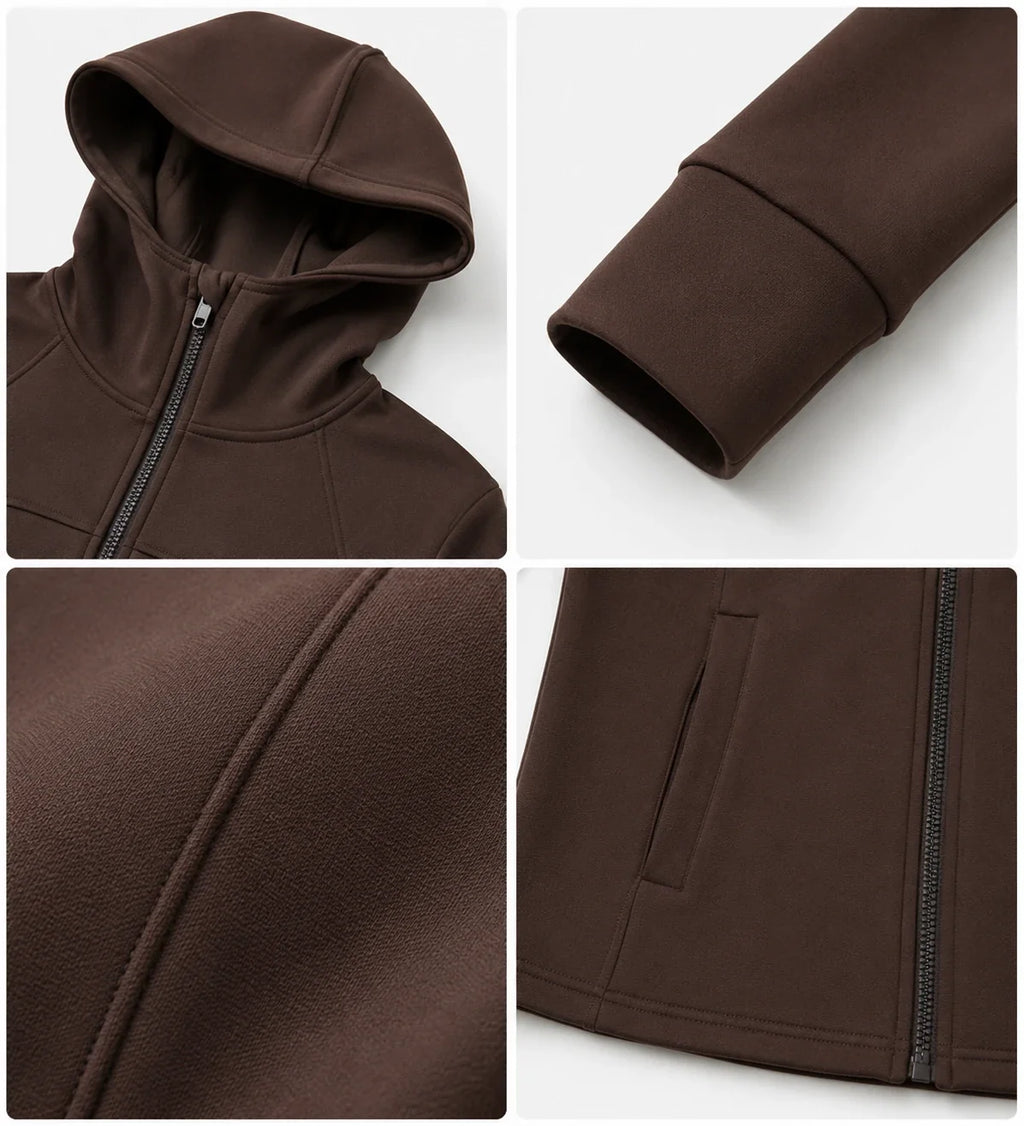 Hooded Zip Active Jacket WHD0606353-JYMW125