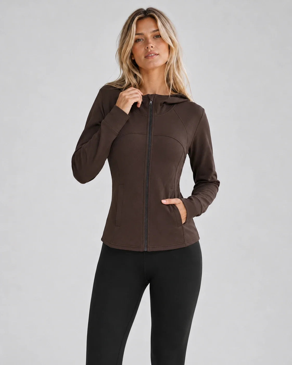 Hooded Zip Active Jacket WHD0606353-JYMW125