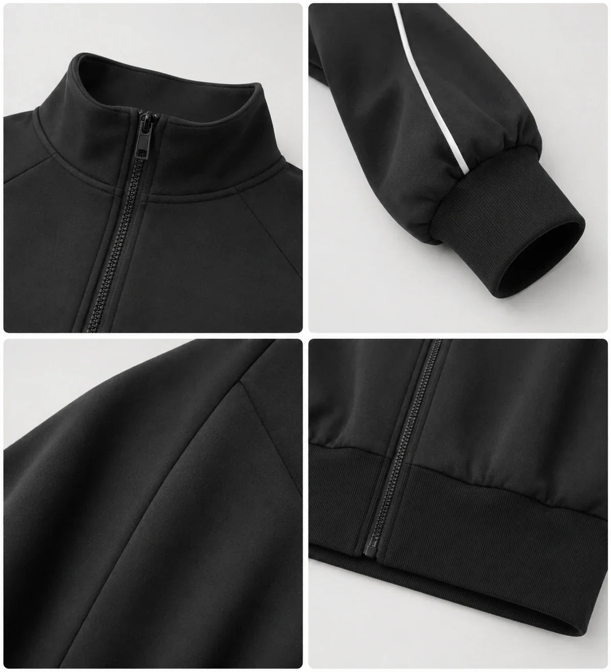 Contrast Piping Zip Jacket WHD0606356-JYMW194