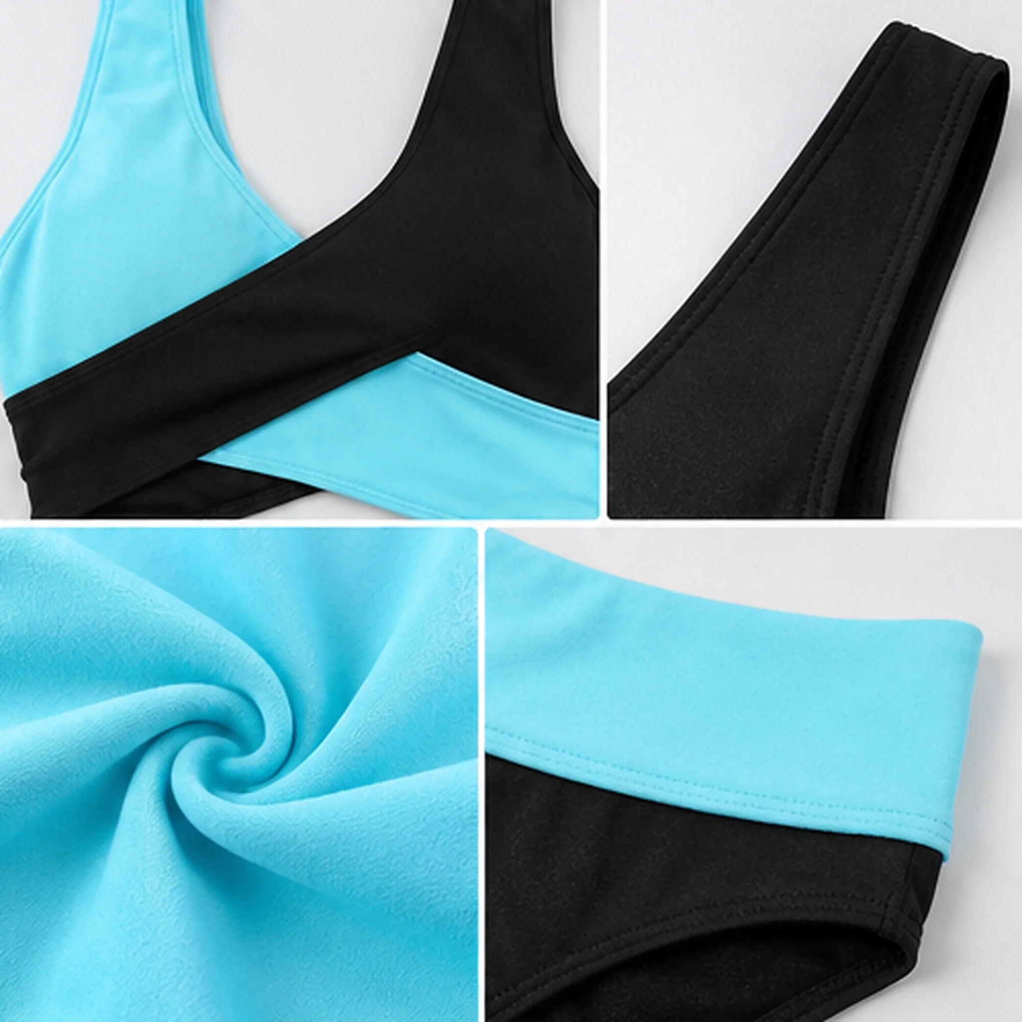 Colorblock Crossover Bikini Set WHD0606359-KA-P95-01