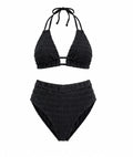 Textured Halter Bikini Set WHD0606360-KA-P273-01