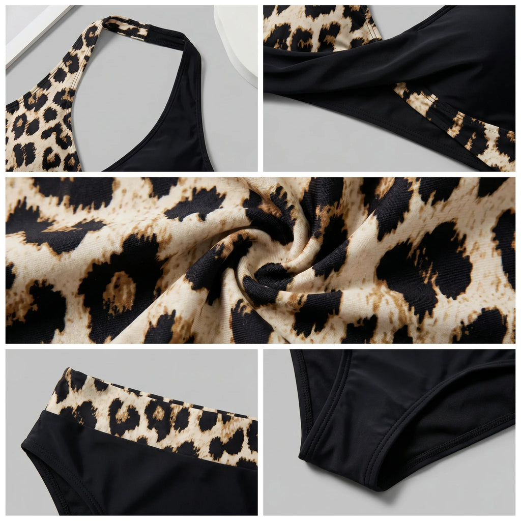 Leopard Crossover Bikini Set WHD0606362-KA-P263-09