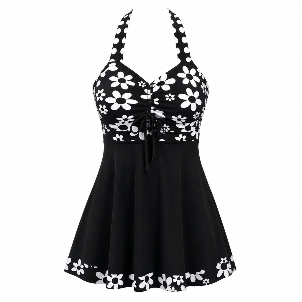 Floral Halter Swim Dress WHD0606364-KA-P524-01
