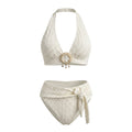 Shell Detail Halter Bikini Set WHD0606366-KA-P253-04
