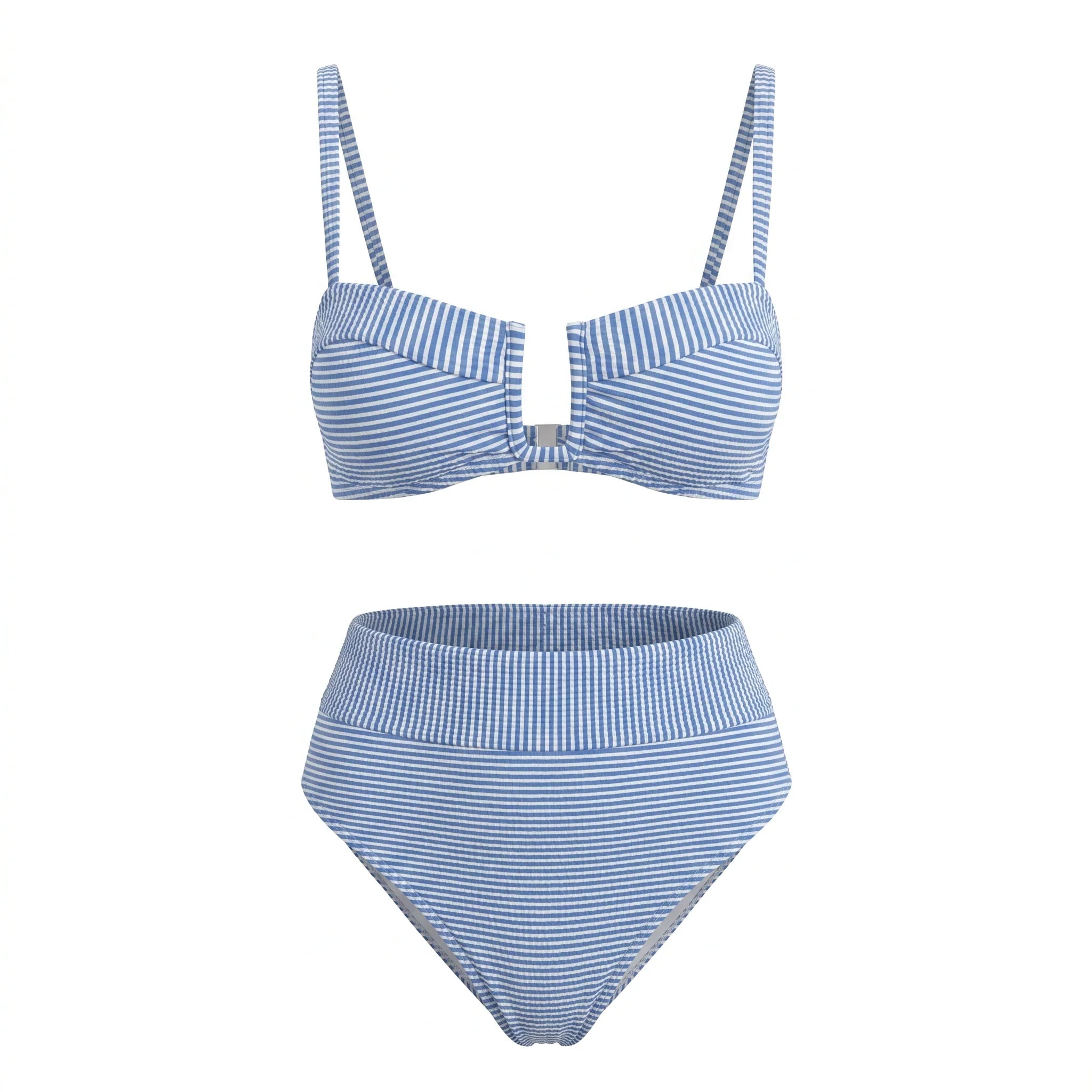 Striped High-Waist Bikini Set WHD0606367-KA-P296-10