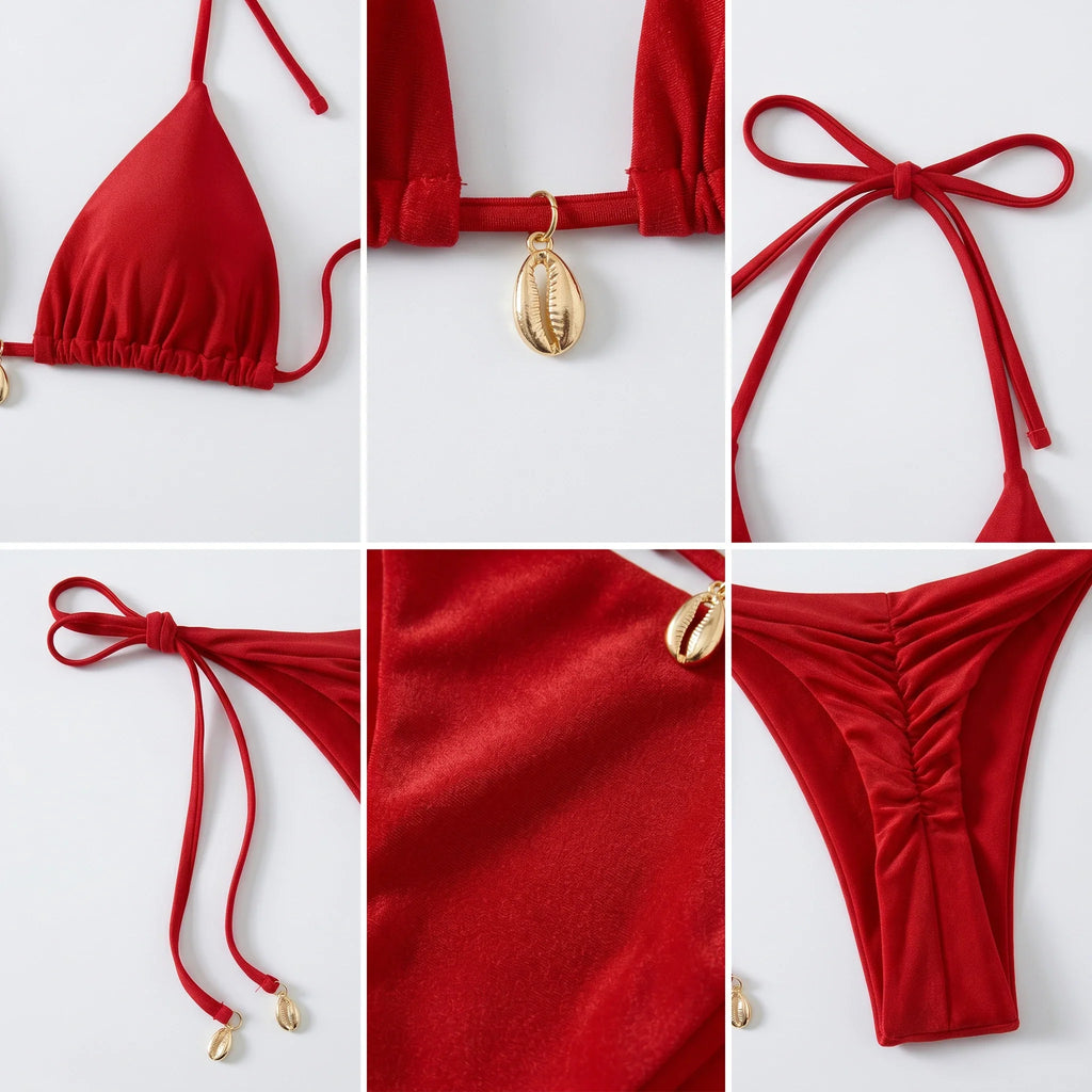 Red Tie-Side Bikini Set WHD0606368-KA-P291-02