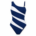 Asymmetric Stripe One-Piece Swimsuit WHD0606378-KA-P295-08