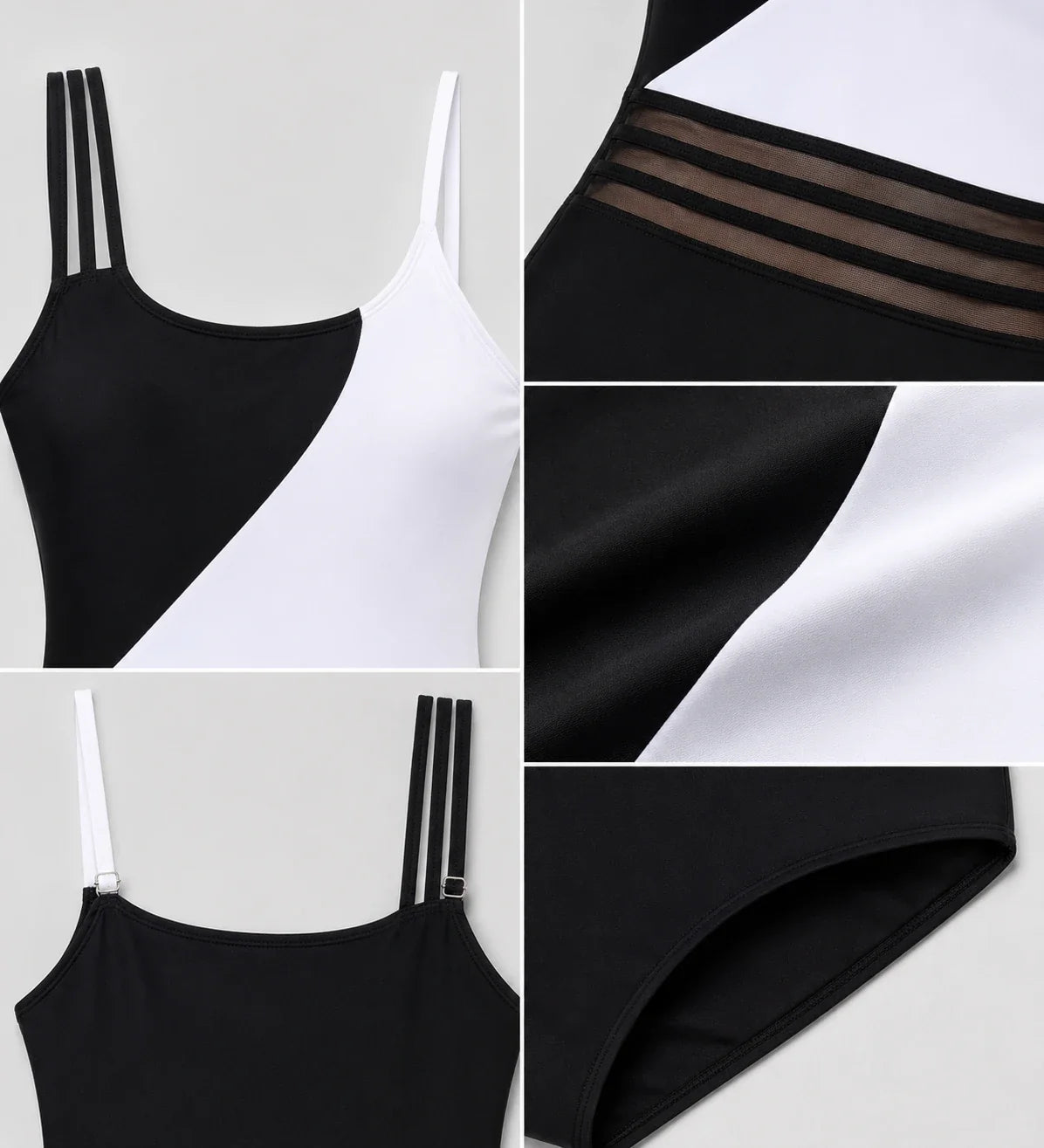 Colorblock Mesh Waist Swimsuit WHD0606384-KA-P520-01