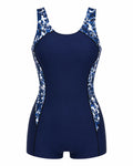Geometric Panel Swim Romper WHD0606385-KA-P493-22