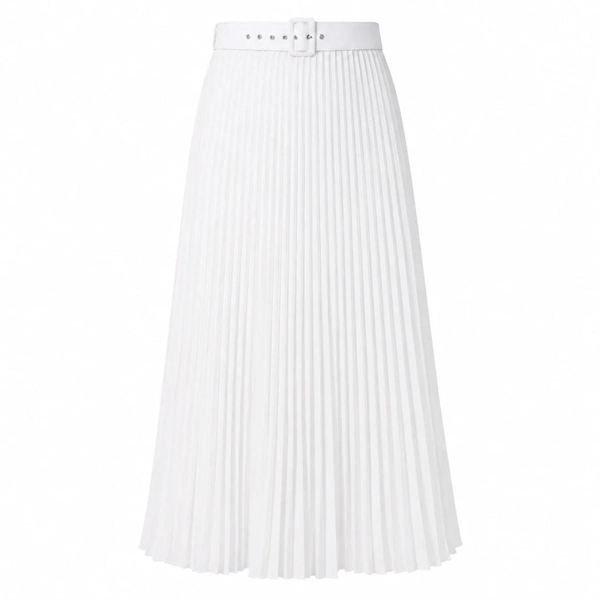 Belted Pleated Maxi Skirt WHD0606390