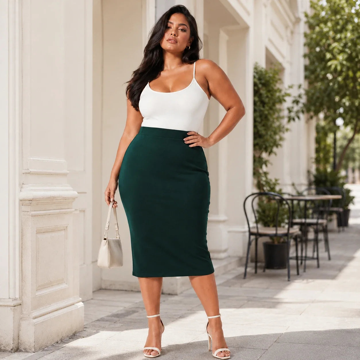 High Waist Pencil Skirt WHD0606392