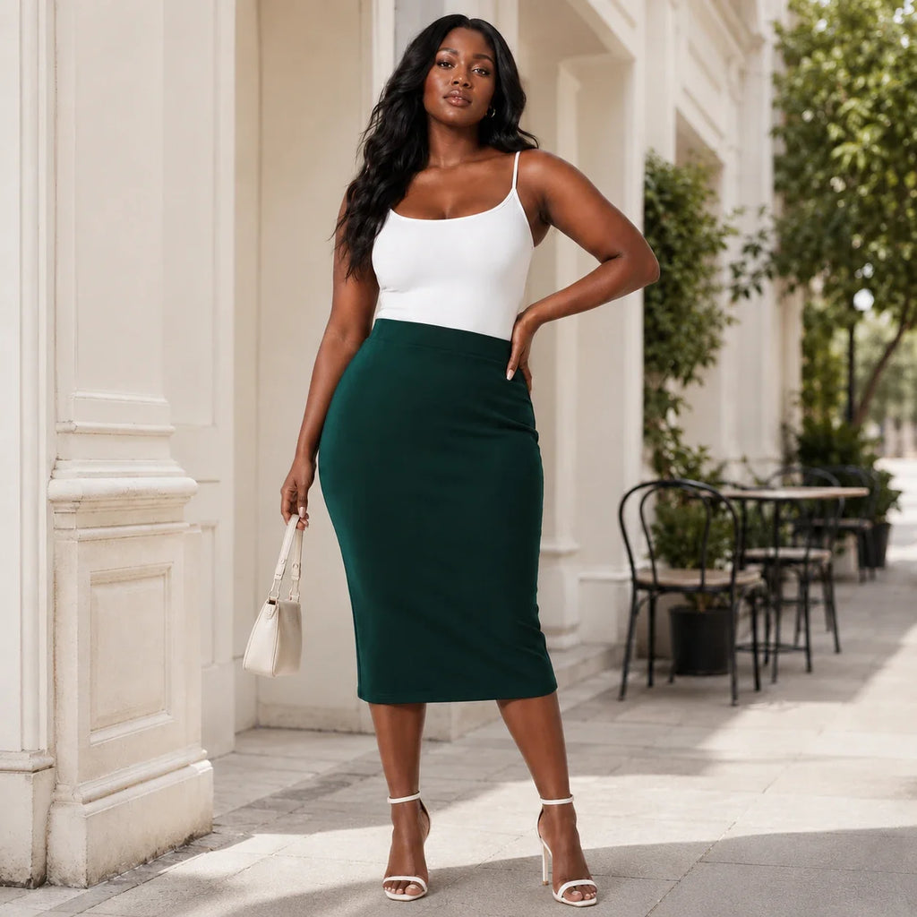 High Waist Pencil Skirt WHD0606392