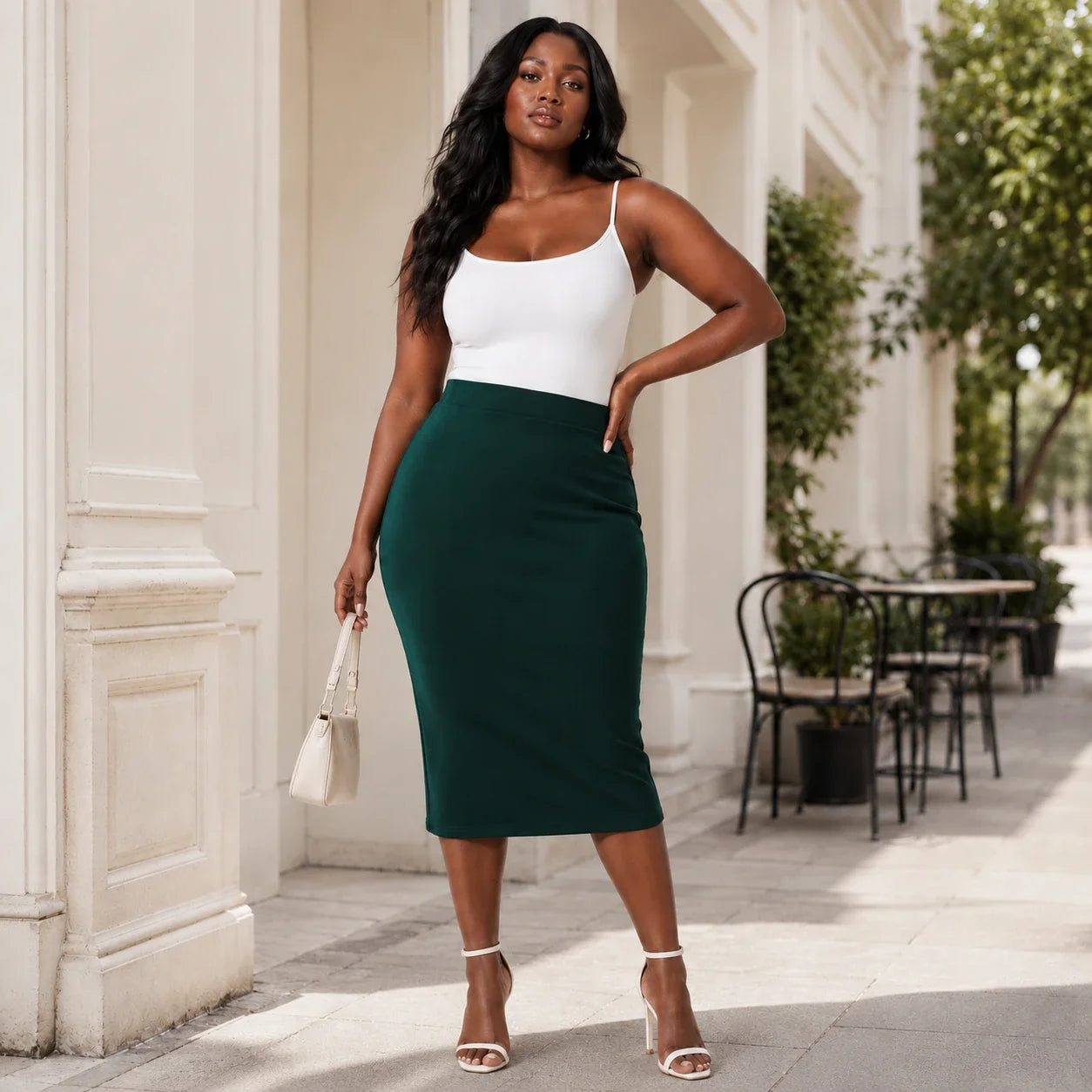 High Waist Pencil Skirt WHD0606392