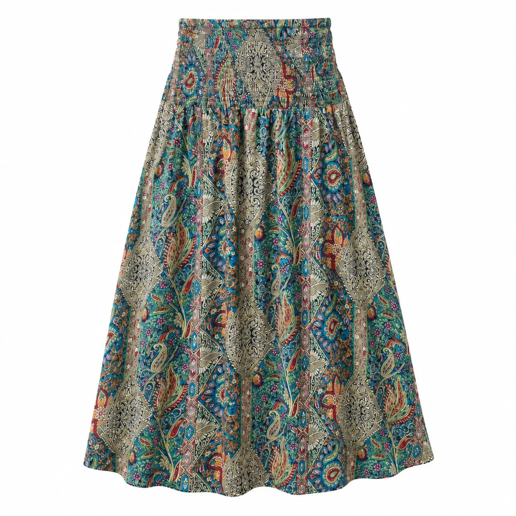 Boho Paisley Maxi Skirt WHD0606394