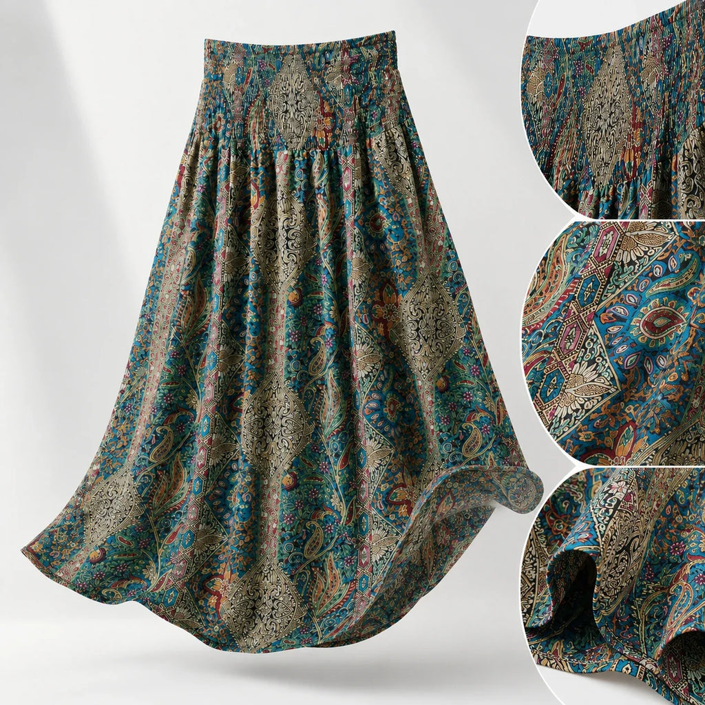 Boho Paisley Maxi Skirt WHD0606394
