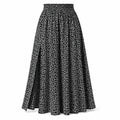 Floral Side Slit Maxi Skirt WHD0606395