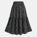 Ditsy Floral Tiered Maxi Skirt WHD0606396