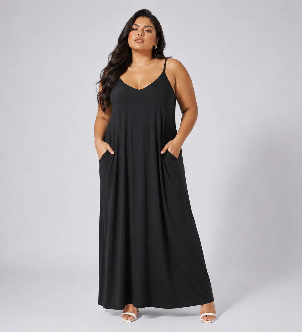 V-Neck Cami Maxi Dress WHD0606402