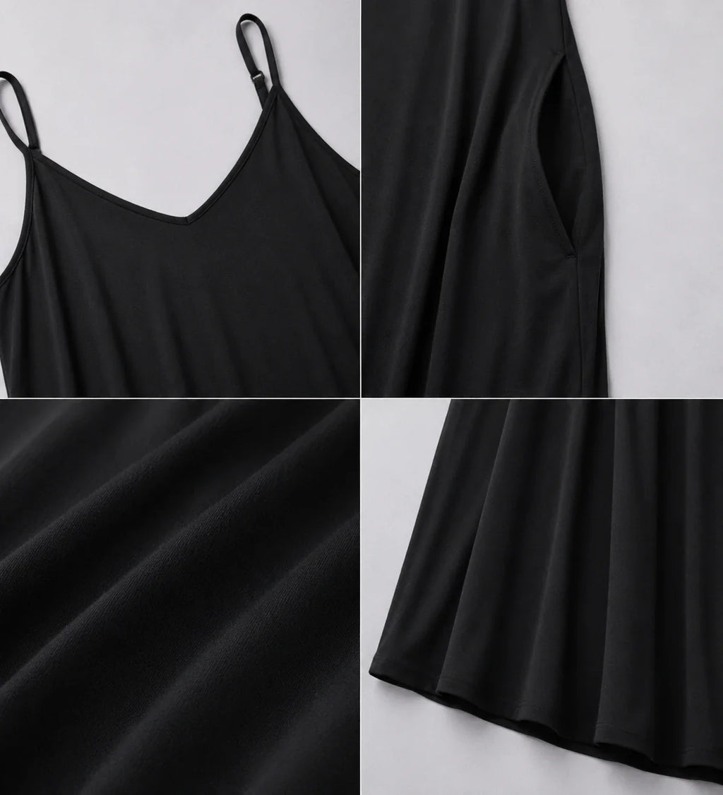 V-Neck Cami Maxi Dress WHD0606402