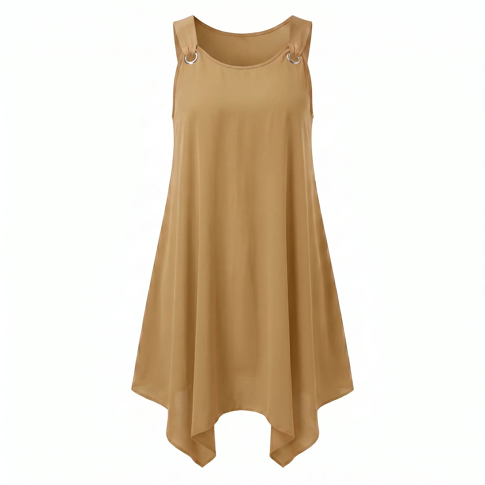 Ring-Detail Hanky Hem Dress WHD0606404