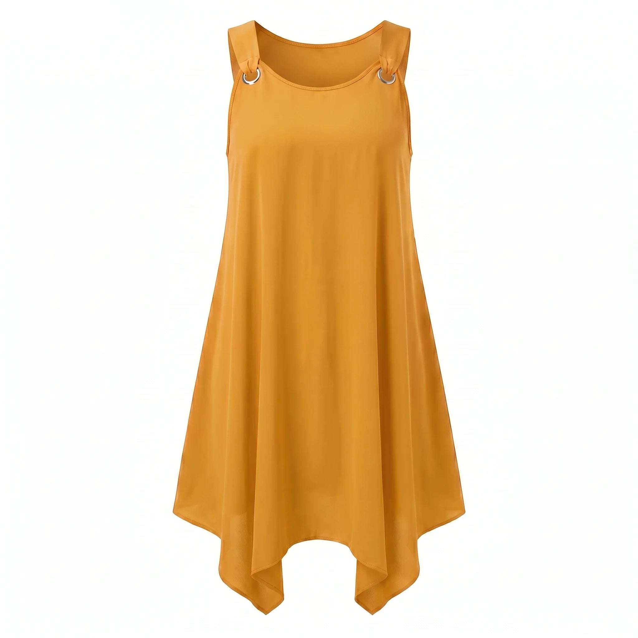 Ring-Detail Hanky Hem Dress WHD0606404