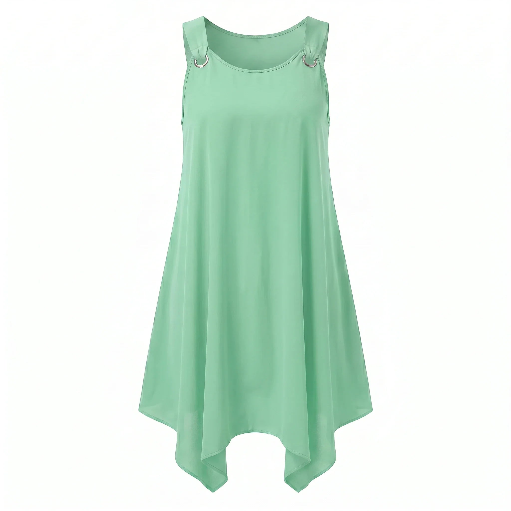 Ring-Detail Hanky Hem Dress WHD0606404