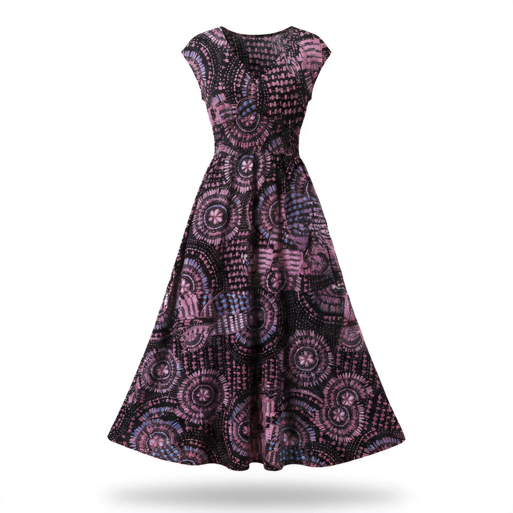 Boho Print Maxi Dress WHD0606406
