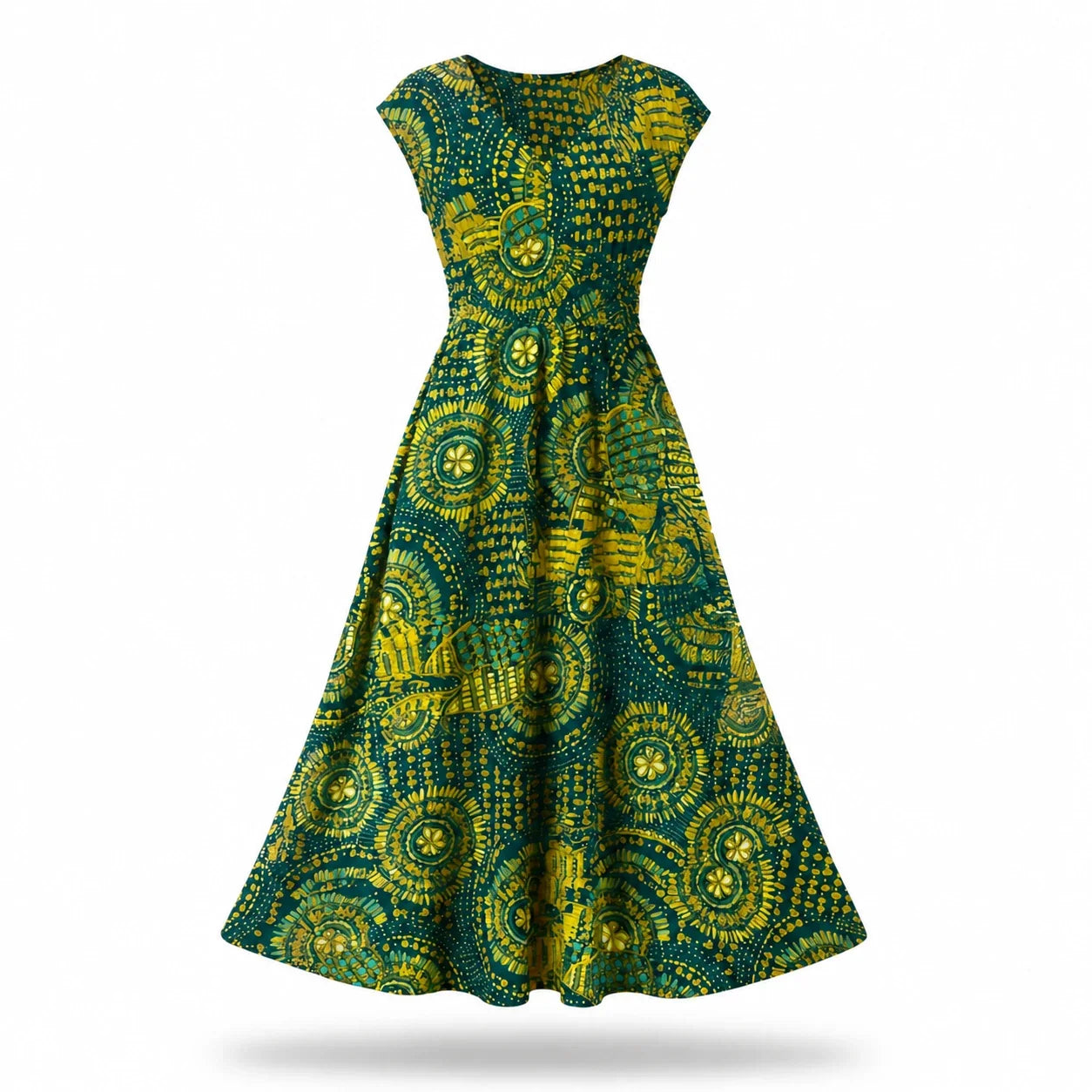 Boho Print Maxi Dress WHD0606406