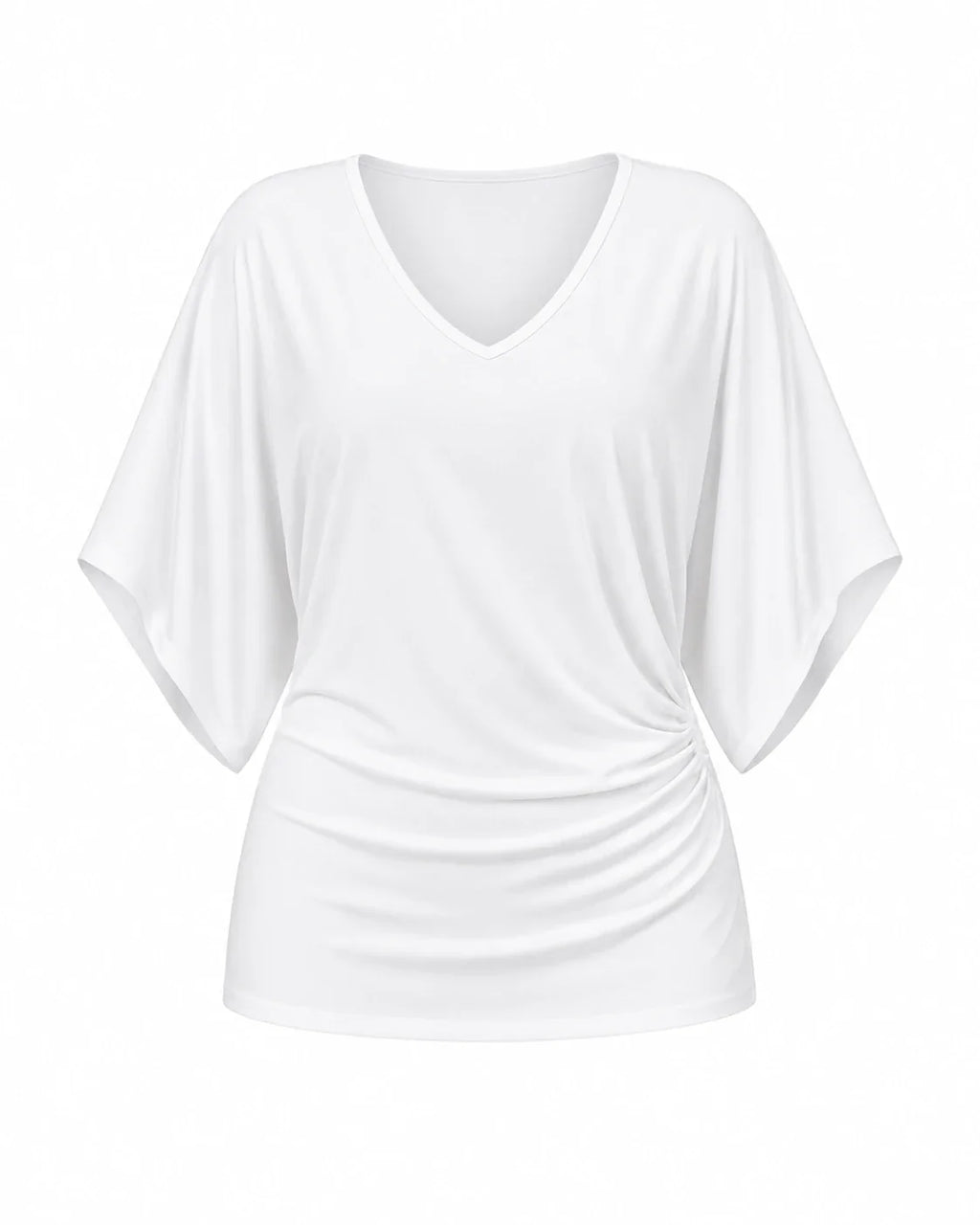 Draped Batwing Sleeve Top WHD0606407