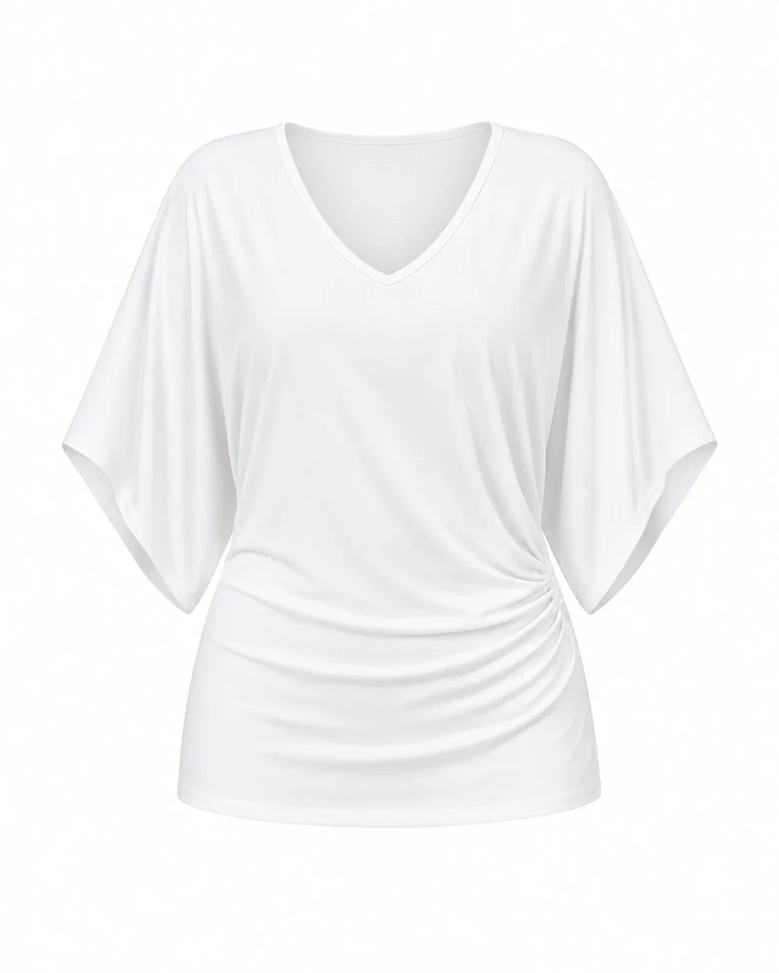 Draped Batwing Sleeve Top WHD0606407
