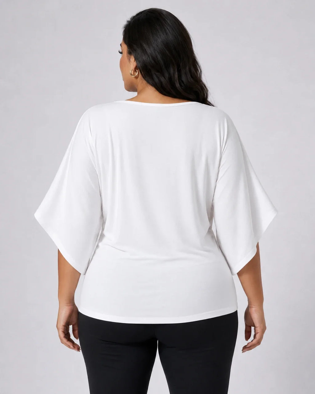 Draped Batwing Sleeve Top WHD0606407