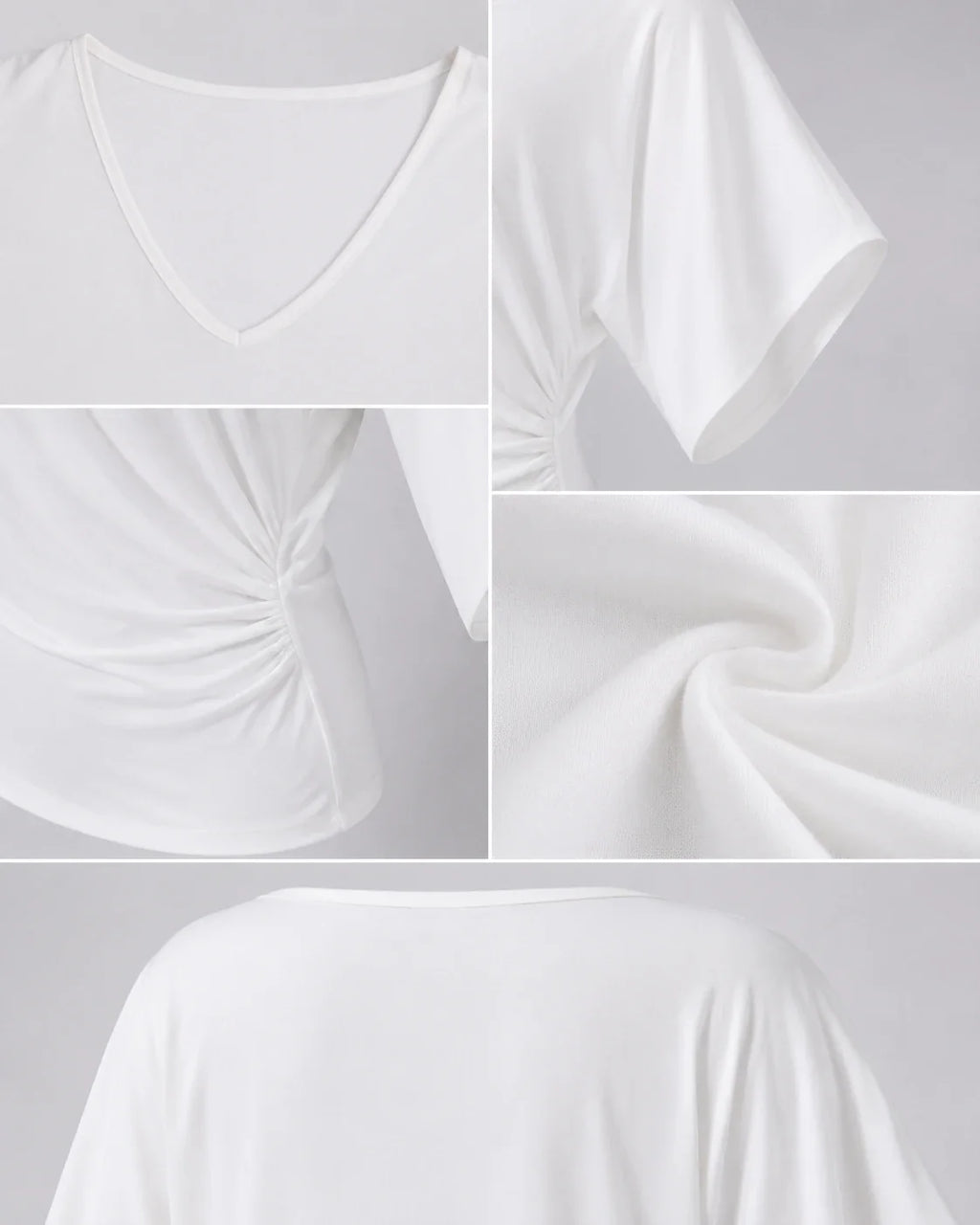 Draped Batwing Sleeve Top WHD0606407
