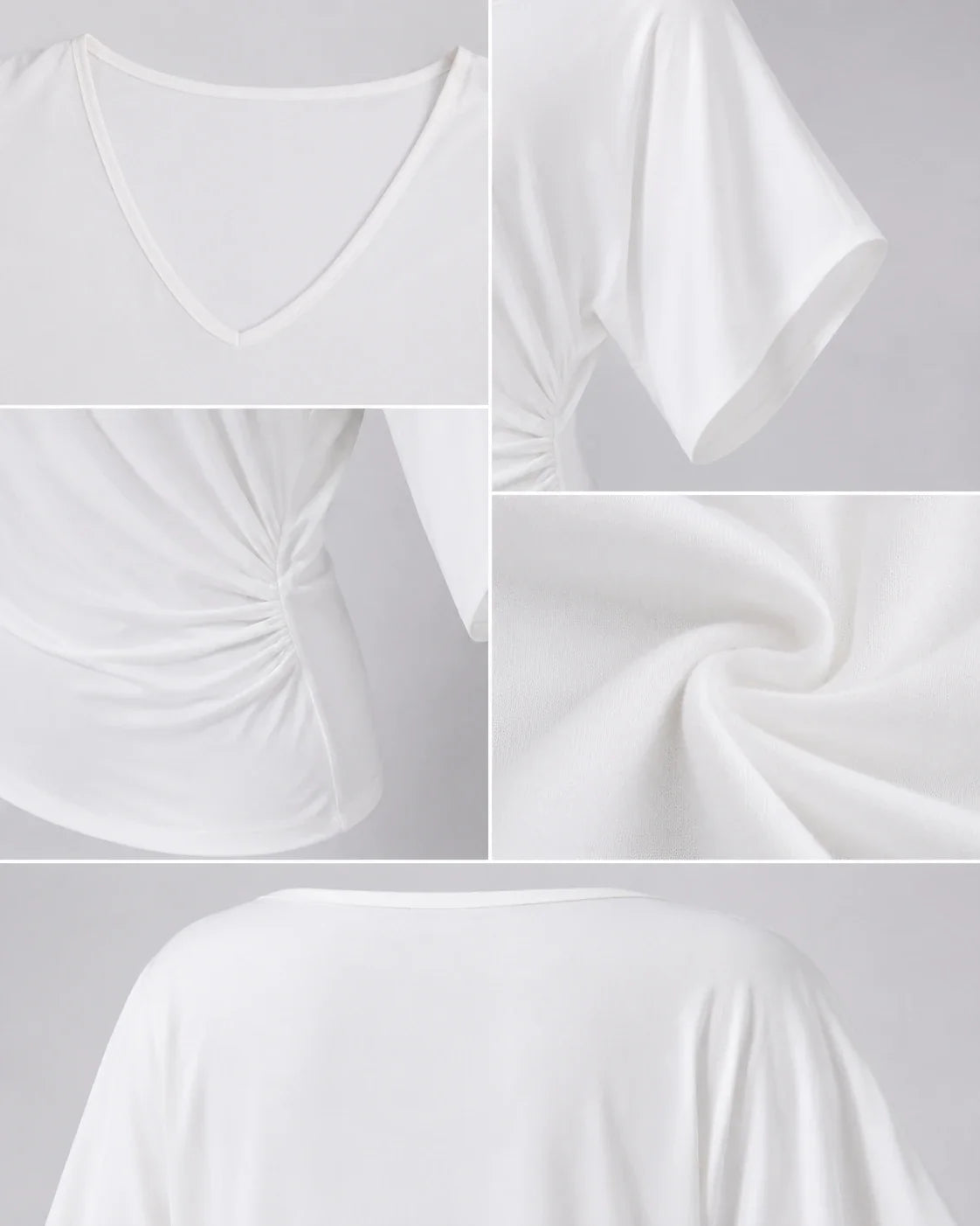 Draped Batwing Sleeve Top WHD0606407