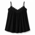 Lace Trim Cross-Back Cami WHD0606408