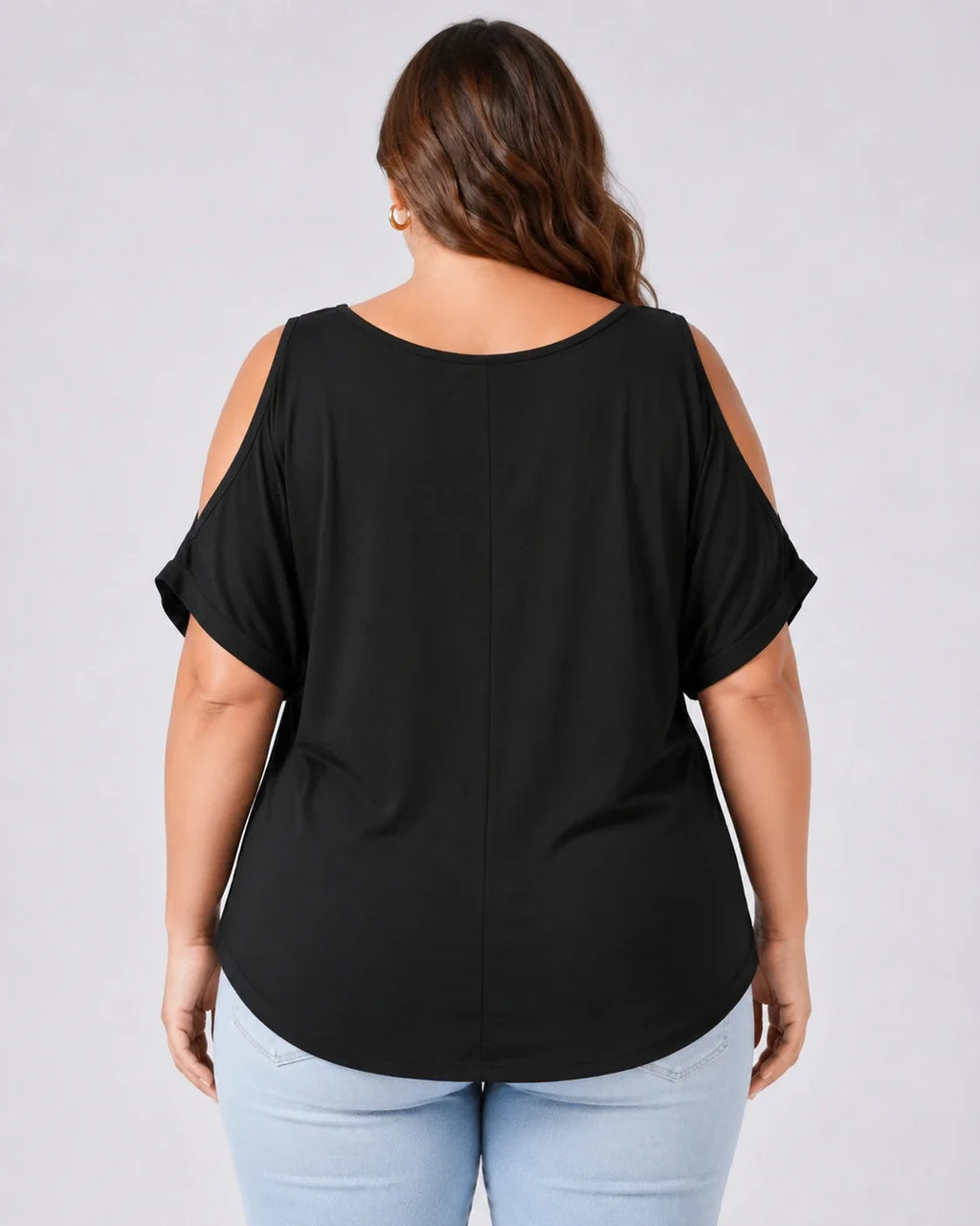 Cold Shoulder Loose Fit Top WHD0606409