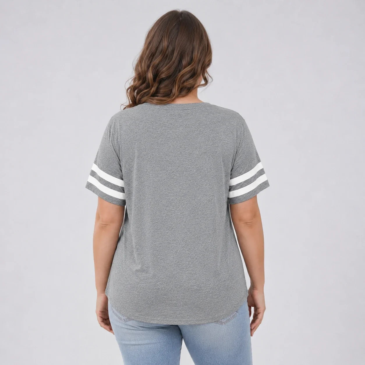 Varsity Stripe V-Neck Tee WHD0606410