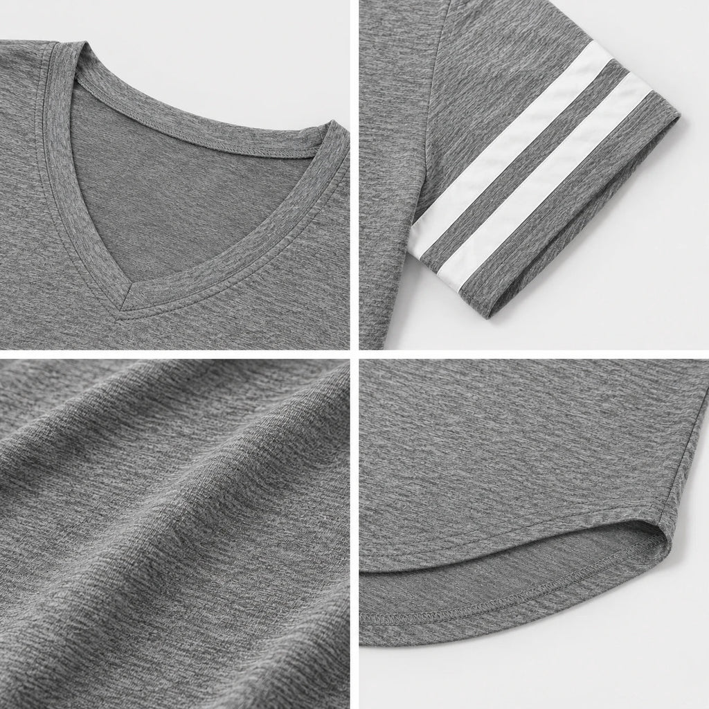Varsity Stripe V-Neck Tee WHD0606410