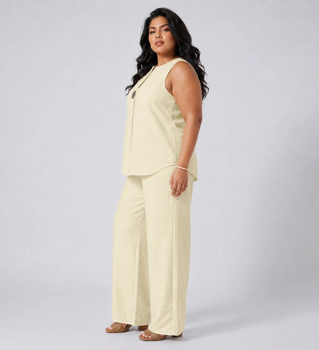 Metal-Detail Wide Leg Set WHD0606421