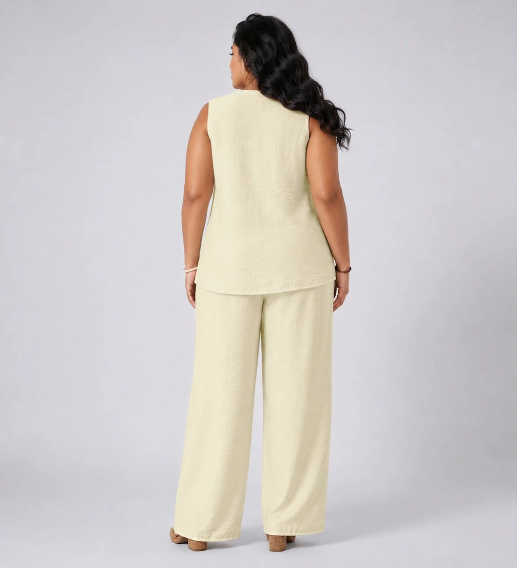 Metal-Detail Wide Leg Set WHD0606421