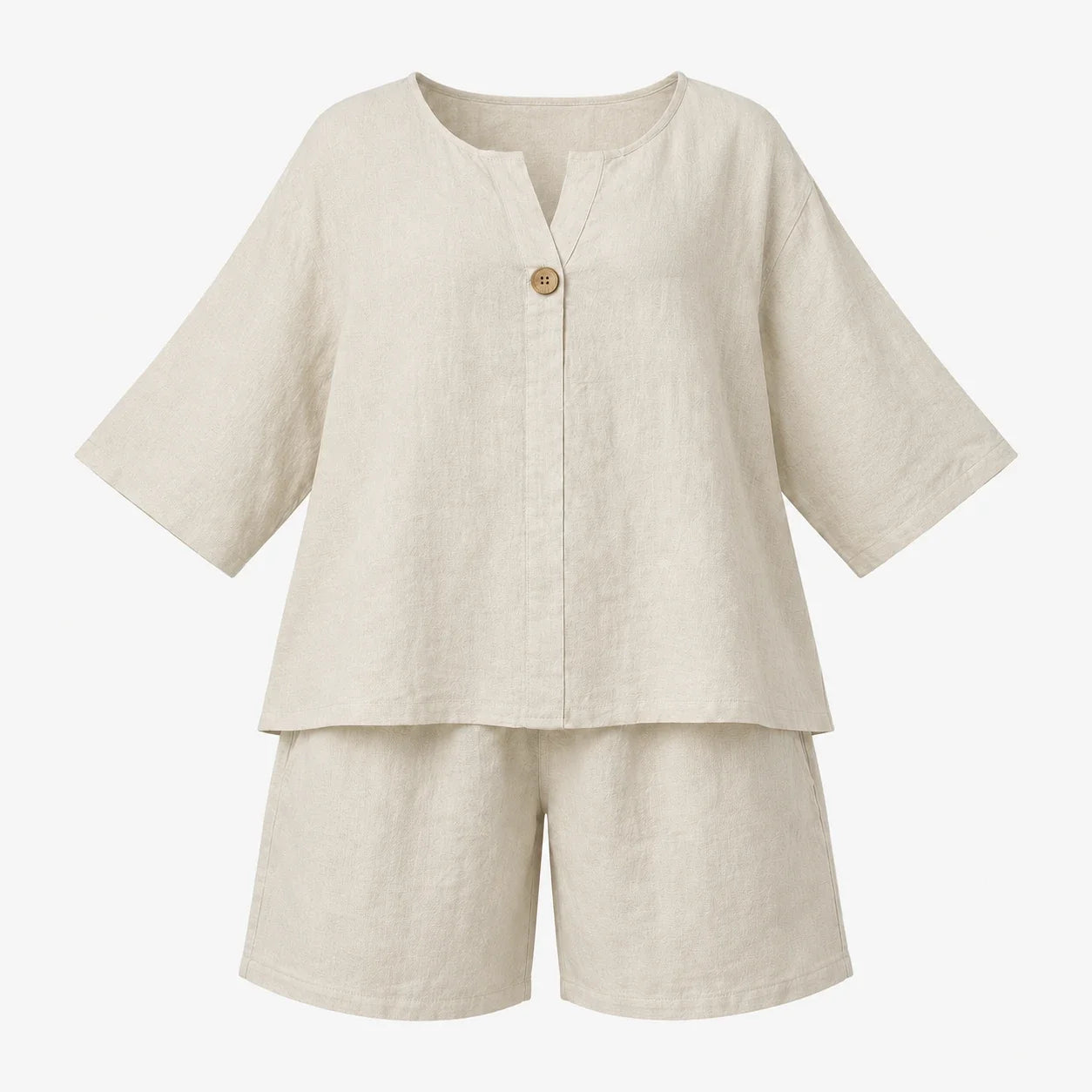 Linen-Look Short Set WHD0606425