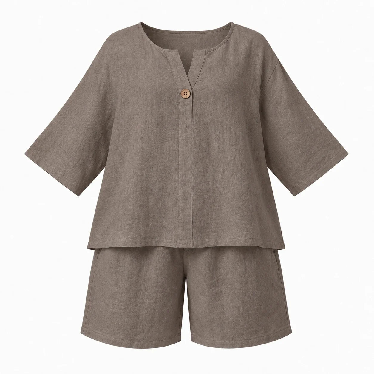 Linen-Look Short Set WHD0606425