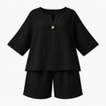 Linen-Look Short Set WHD0606425