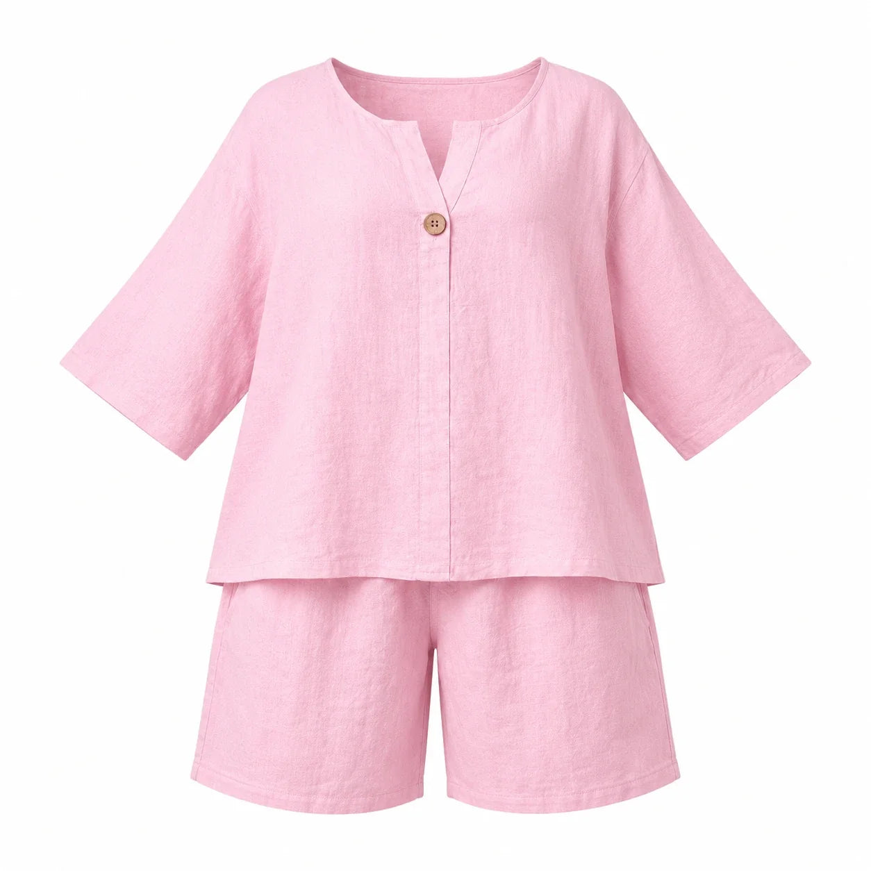 Linen-Look Short Set WHD0606425