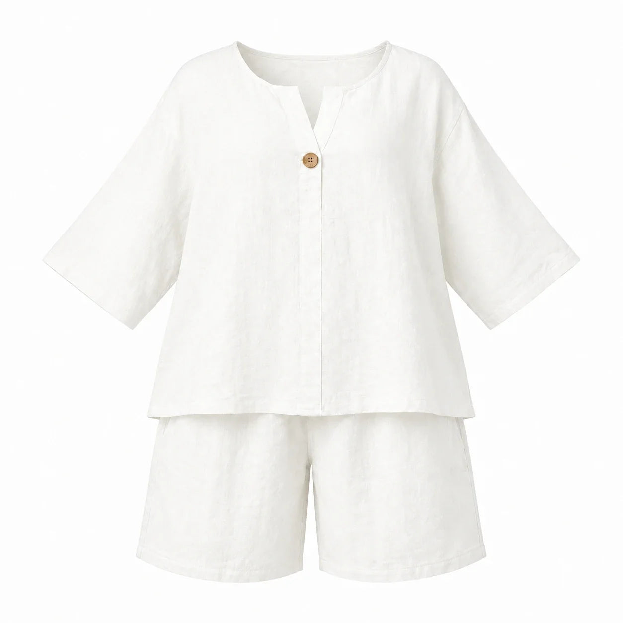 Linen-Look Short Set WHD0606425