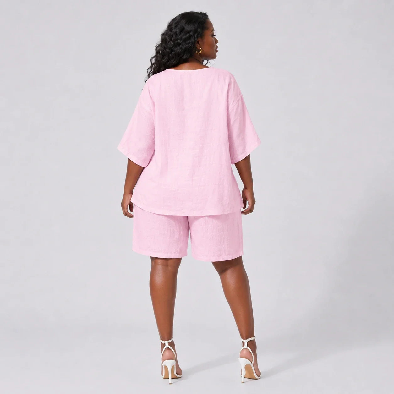 Linen-Look Short Set WHD0606425